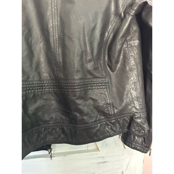 Men's Vintage Ben Sherman Genuine Leather Motorcycle Jacket Medium - Picture 8 of 12